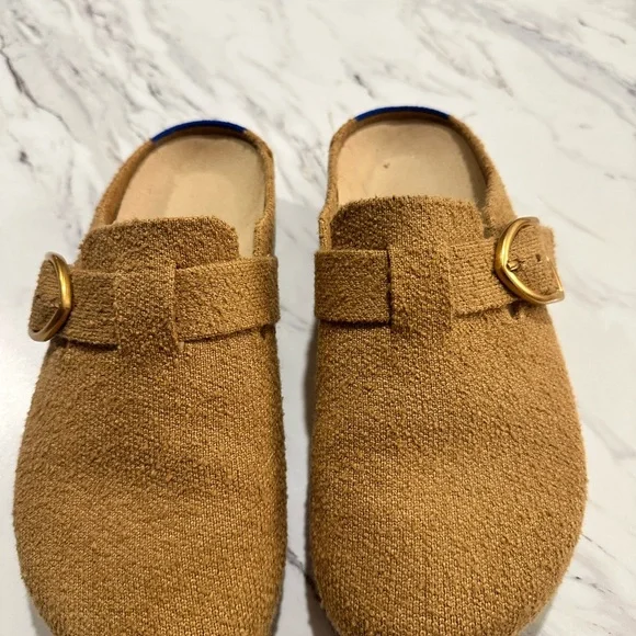 Rothy’s “The Buckle Clog” in Wren Boucle - Picture 3 of 5